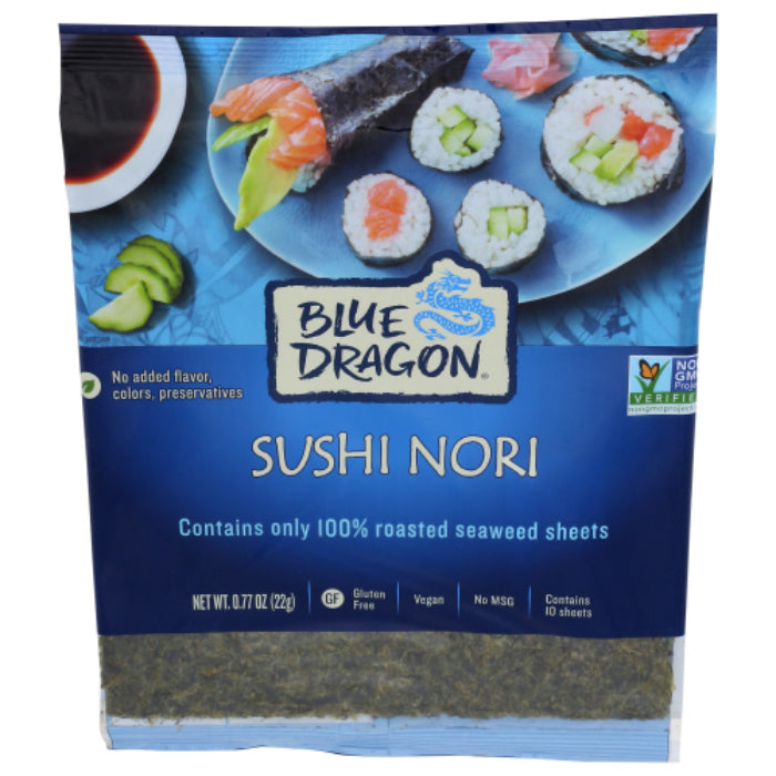 Blue Dragon - Nori Wrapper Sushi, 0.77 oz - Pack of 10