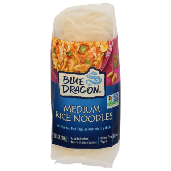 Blue Dragon - Rice Noodle Medium, 10.58 oz - Pack of 4