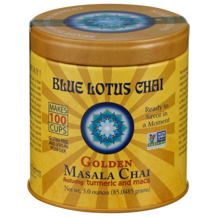 Blue Lotus Chai - Masala Golden, 3 oz - Pack of 6