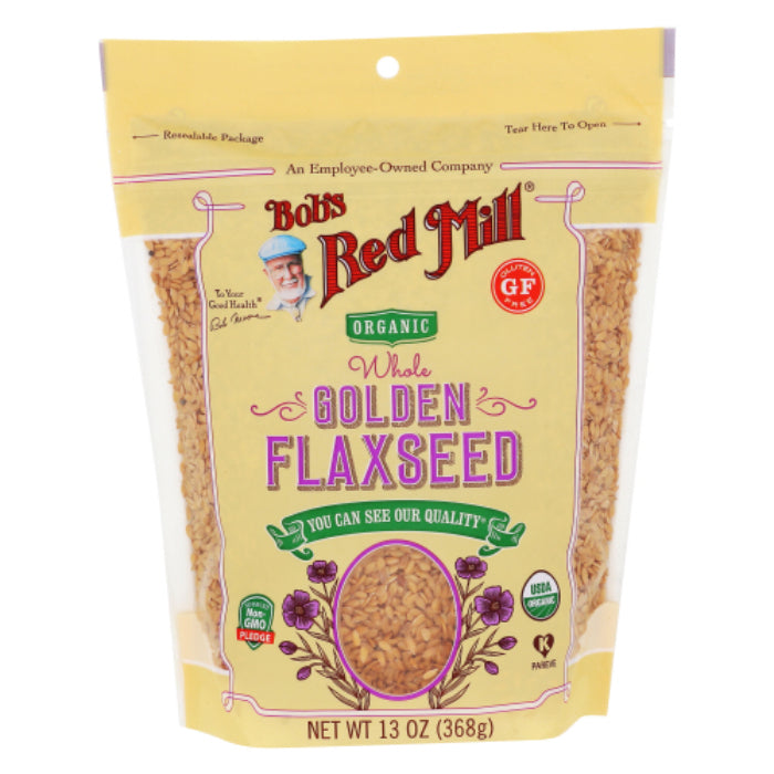 Bob's Red Mill - Flaxseed, Golden, Organic, 13 OZ - Pack of 4