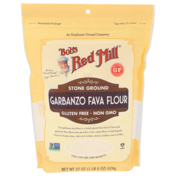 Bob's Red Mill - Flour, Bean, Garbanzo Fava, 22 OZ - Pack of 4