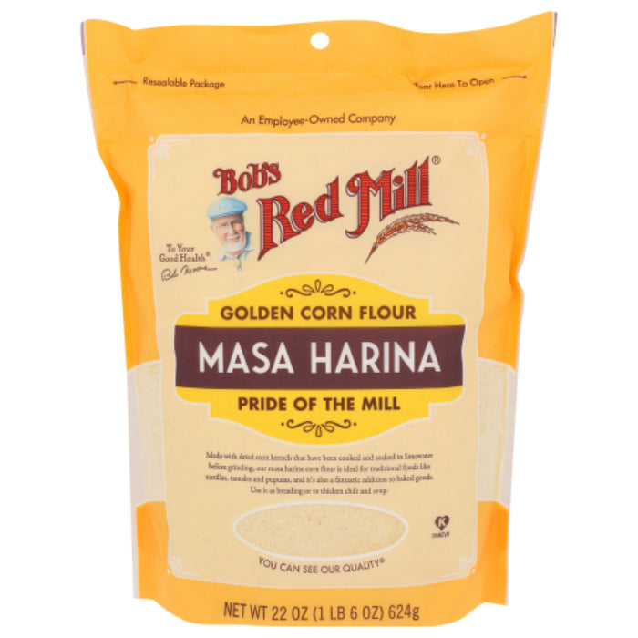 Bob's Red Mill - Flour, Harina Corn, Golden Maseca, 22 OZ - Pack of 4