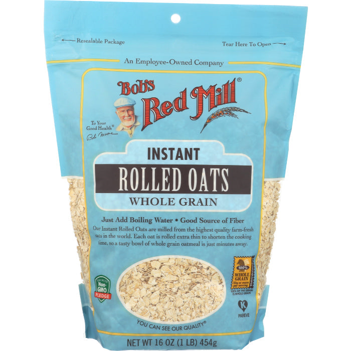 Bob's Red Mill - Oats, Rolled, Instant, 16 OZ - Pack of 4