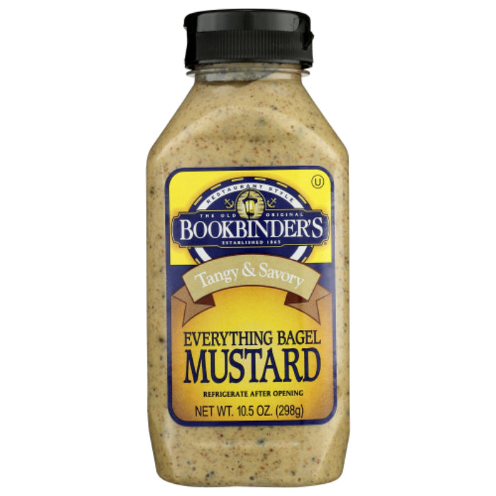 Bookbinder's - Everything Bagel Mustard, 10.5 oz - Pack of 9