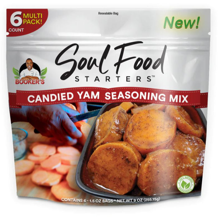 Booker's Soul Food - Starter Seasoning Mix Candied Yams, 9 oz - Pack of 8