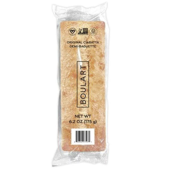 Boulart - Baguette Ciabatta Demi Whole Grain, 6.2 oz - Pack of 36