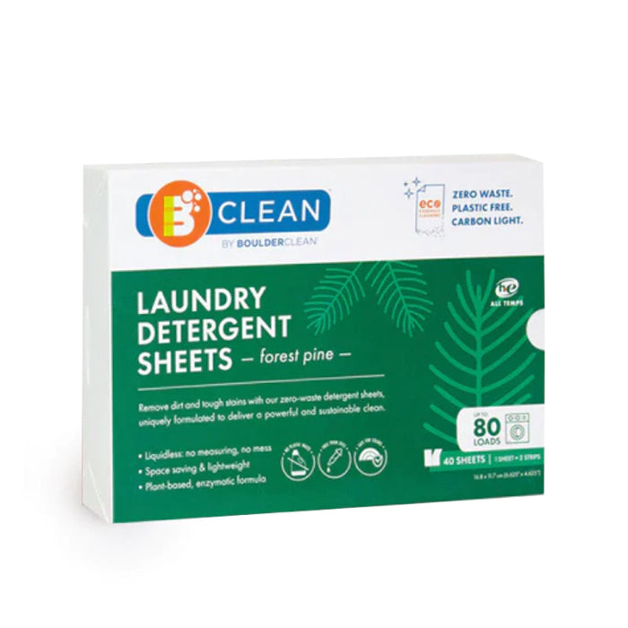 Boulder Clean - Sheet Laundry Forest Pine, 40 ct - Pack of 12