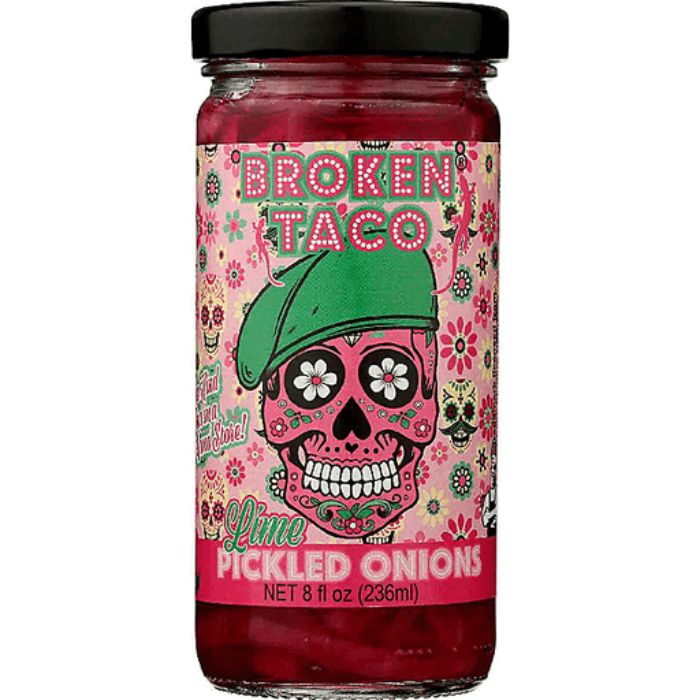 Broken Taco - Onions Red Lime Pickled, 8 Oz (Pack Of 6)