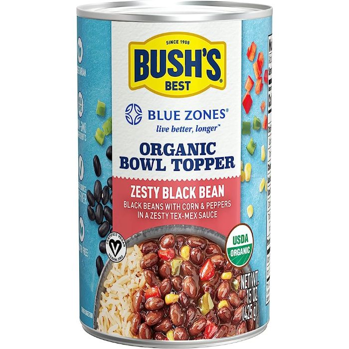 Bushs Best - Black Bean Zesty Topper, 15 OZ (Pack of 6)