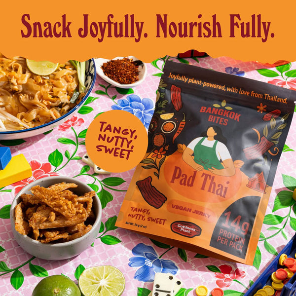 Bankok Bites - Vegan Jerky - Pad Thai, 2oz
