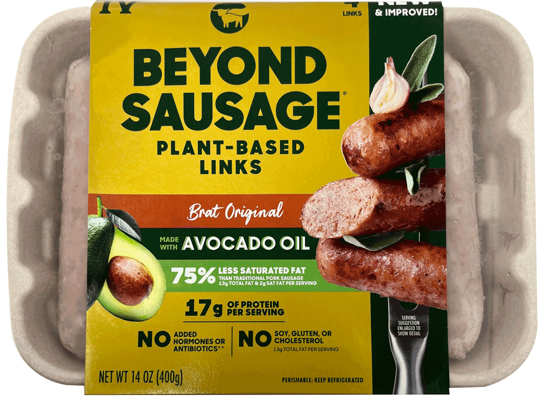 Beyond Meat - Plant-Based Sausage Links, Brat Original, 14oz