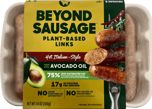 Beyond Meat - Plant-Based Sausage Links, Hot Italian, 14oz