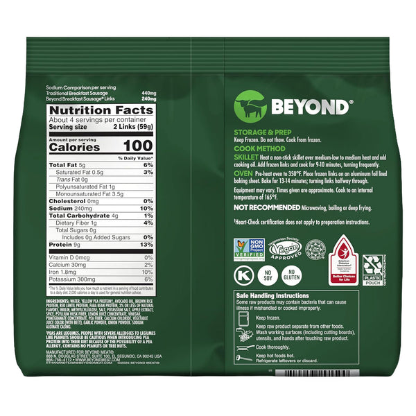 Beyond Meat - Breakfast Sausage Links - Original, 9.3oz