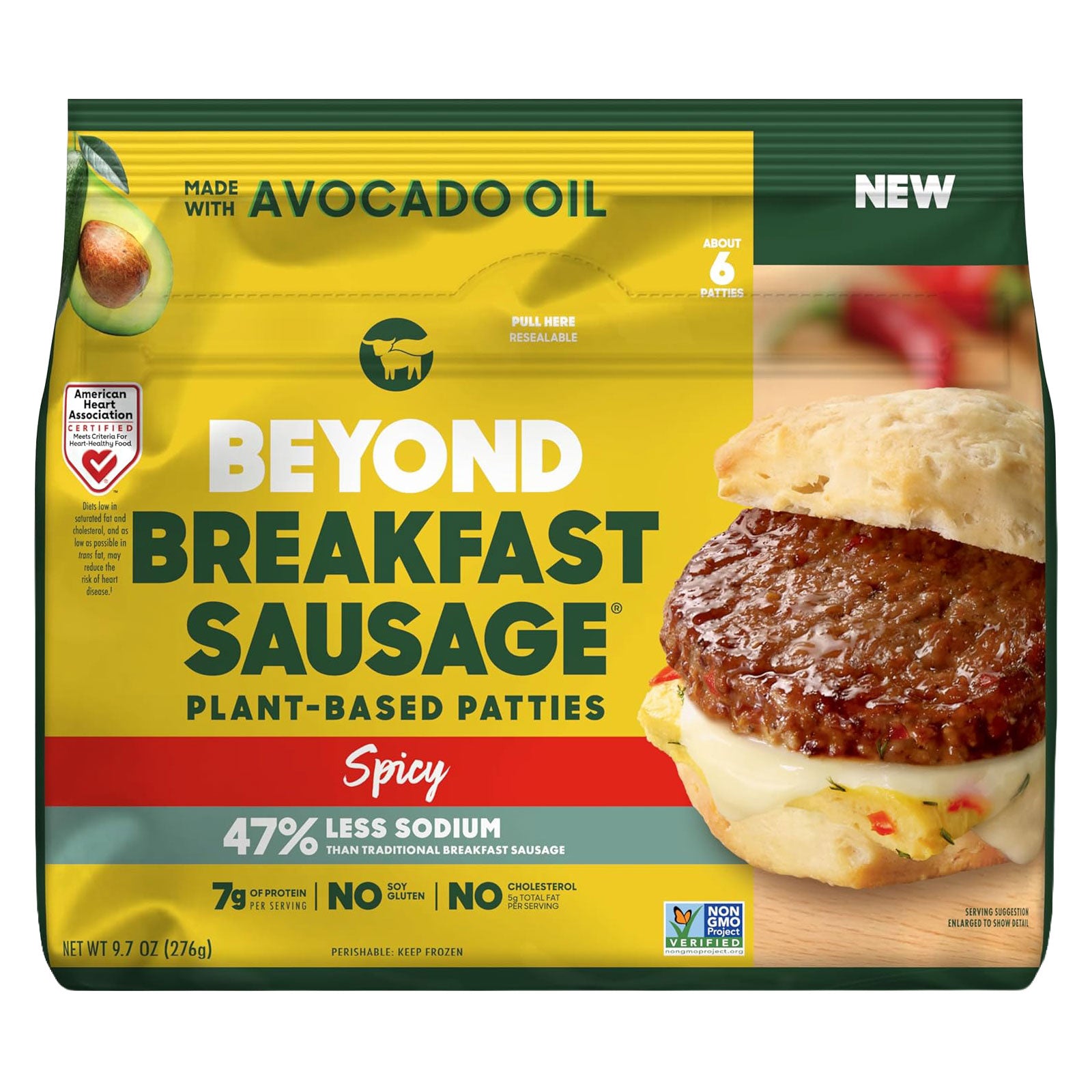 Beyond Meat - Breakfast Sausage Patties - Spicy, 9.7oz