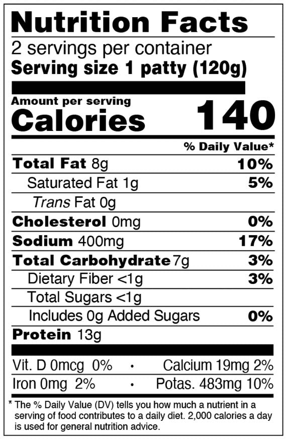 Big Mountain Foods - Lion's Mane Mushroom Burger, 8.46oz