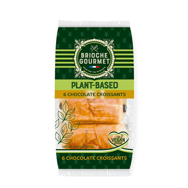 Brioche Gourmet - Plant-Based Croissants, Chocolate, 9.52oz