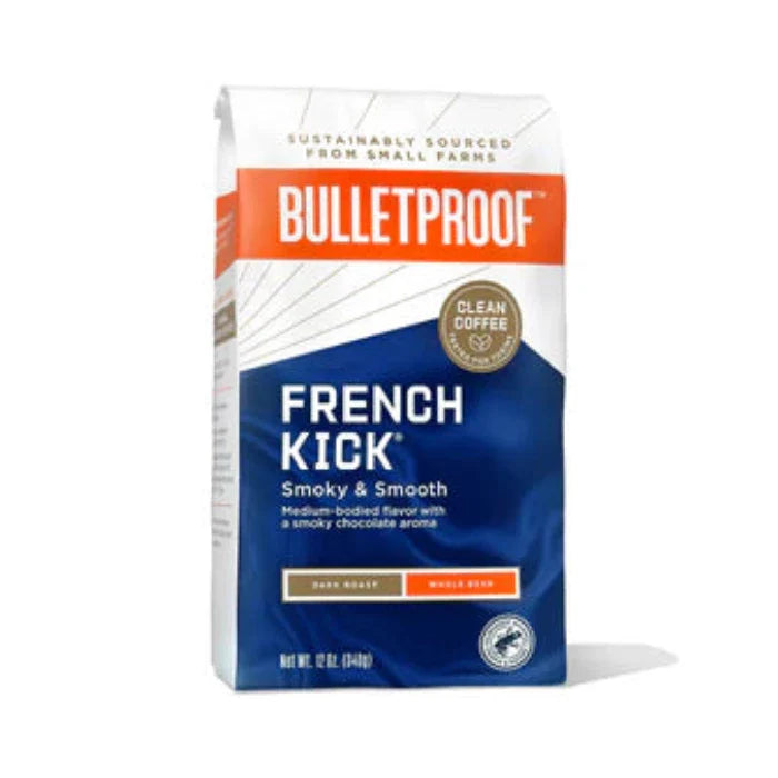 Bulletproof - French Kick Whole Bean Coffee, 12 Oz (Pack Of 6)