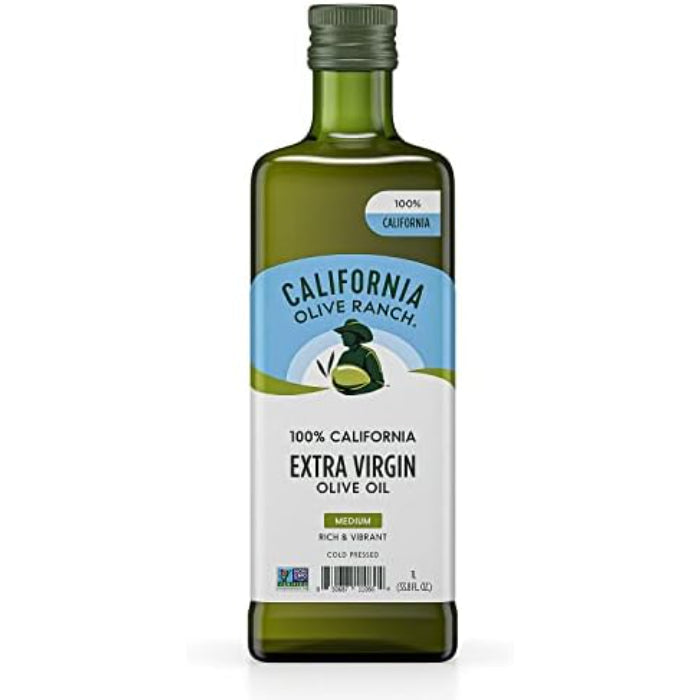 California Olive Ranch - 100% California Extra Virgin Olive Oil 1L, 33.8 fl oz (Pack Of 6)