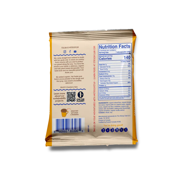 Stroop Club - Chocolate Caramel Stroopwafel, 2.1oz