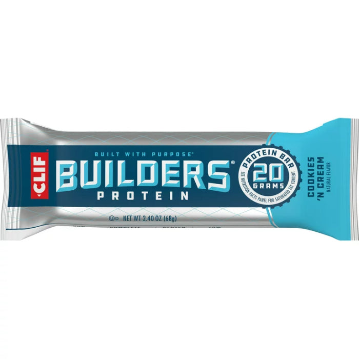 Clif Builder - Cookies & Cream Bar, 2.4 Oz (Pack Of 12)