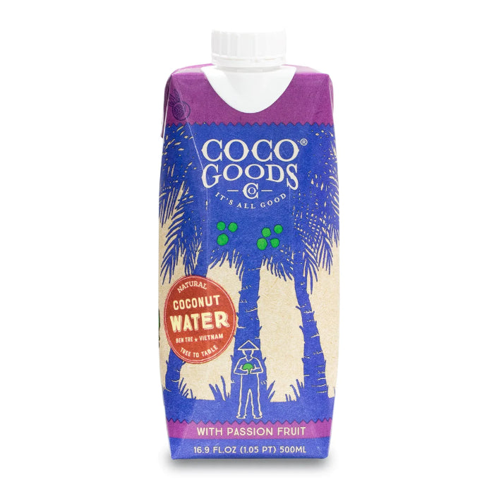 Cocogoods Co - Coconut Water Passion Fruit, 16.9 Floz (Pack Of 12)