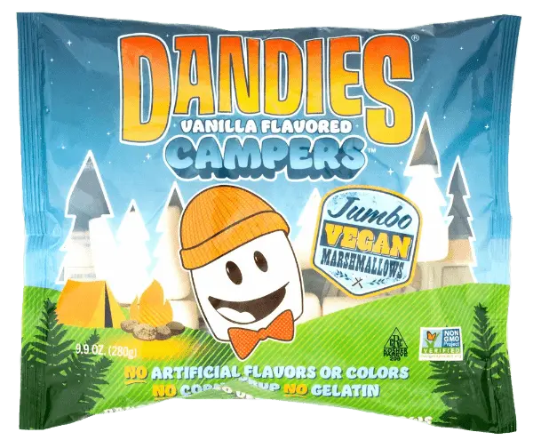 Dandies - Vegan Marshmallows - Campers Jumbo, 9.9oz