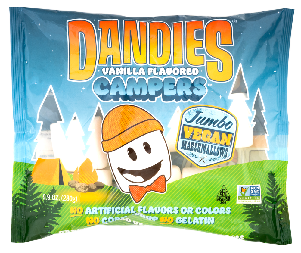 Dandies - Vegan Marshmallows - Campers Jumbo, 9.9oz