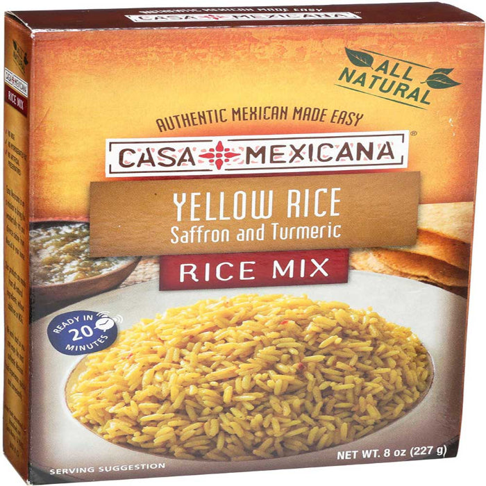 Casa Mexicana - Yellow Rice Mix, 8 Oz (Pack Of 12)