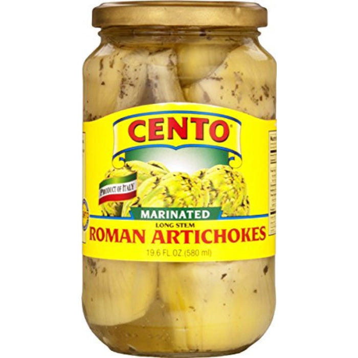 Cento - Roman Artichokes Stem Marinated, 19.6 Floz (Pack of 6)