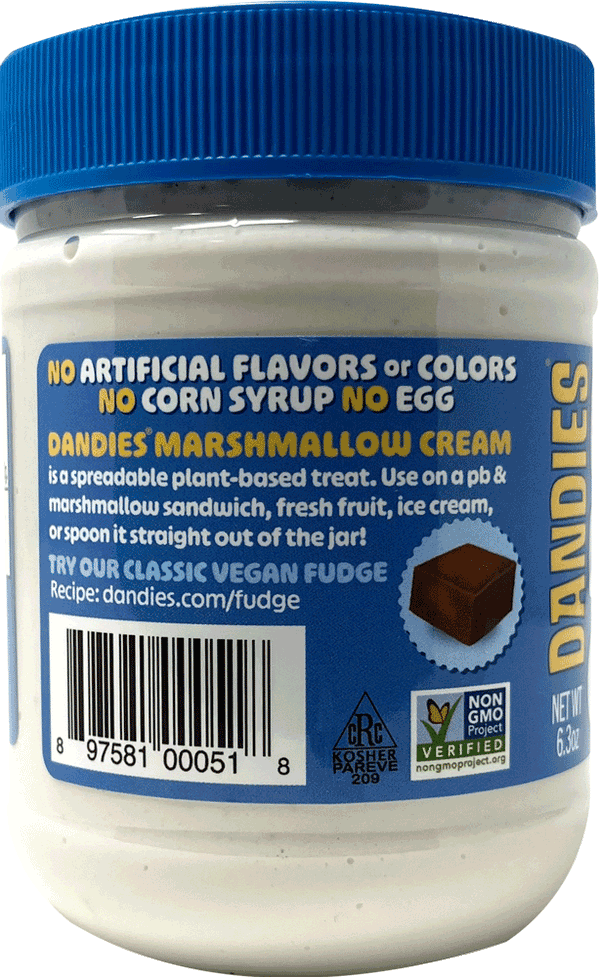 Dandies - Marshmallow Cream, 6.3oz