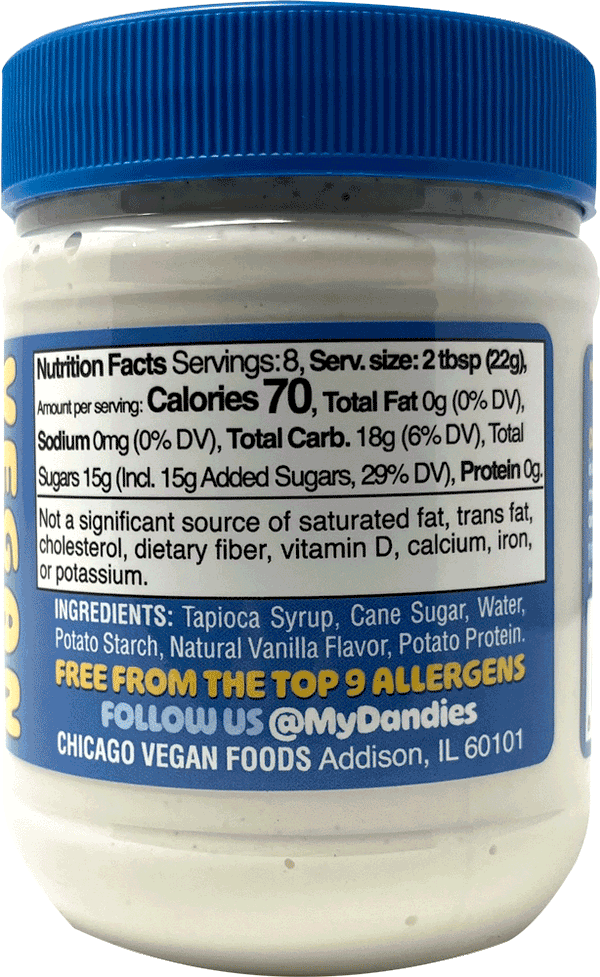 Dandies - Marshmallow Cream, 6.3oz