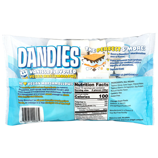 Dandies - Vegan Marshmallows - Vanilla, 10oz
