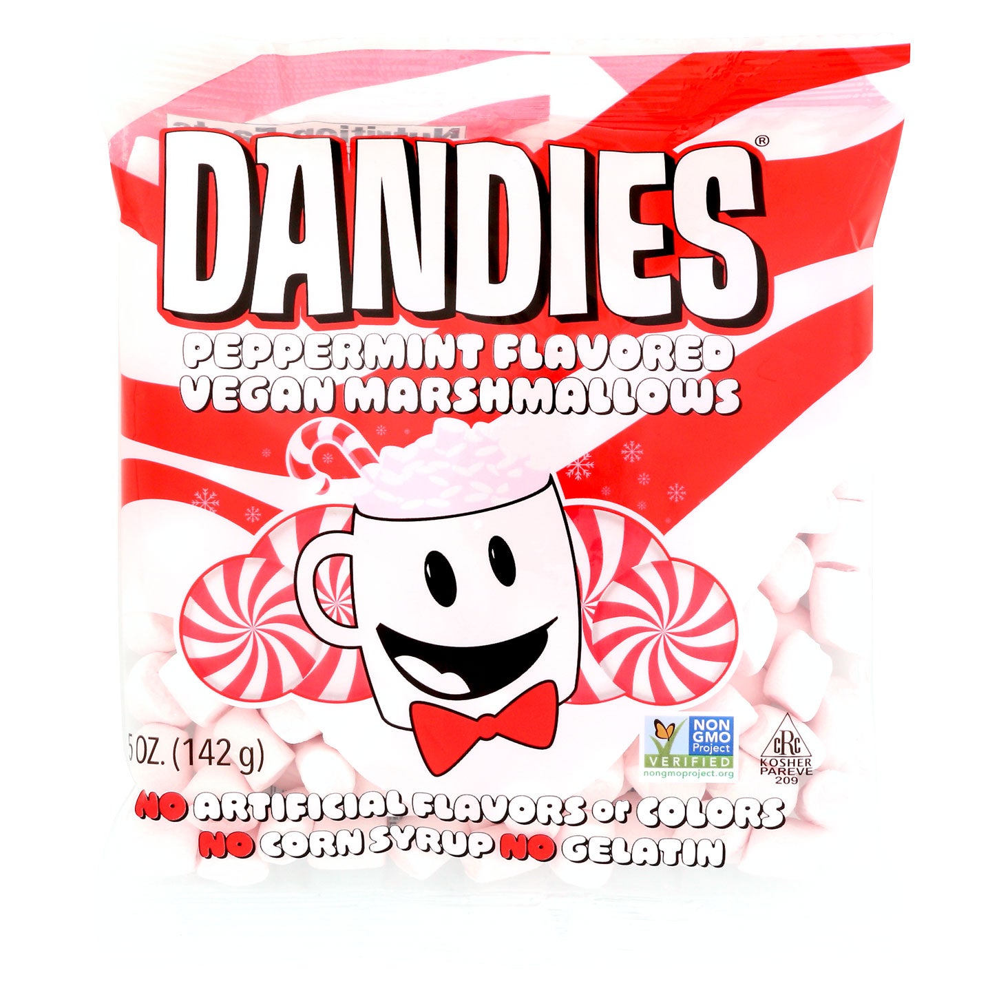 Dandies  - Vegan Marshmallows - Peppermint Minis, 5oz