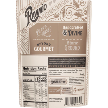 Rawmio - Chocolate Hearts - Oat Milk Chocolate, 2oz