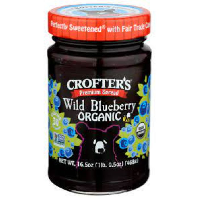 Crofters - Organic Spread Wild Blueberry, 16.5 Oz (Pack of 6)