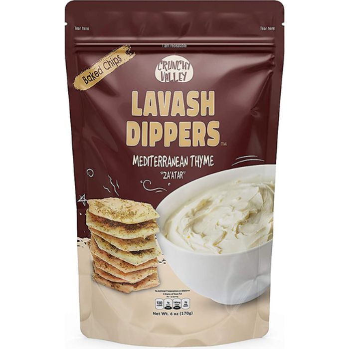 Crunchy Valley - Lavash Dippers Mediterranean Herb, 6 Oz (Pack Of 12)