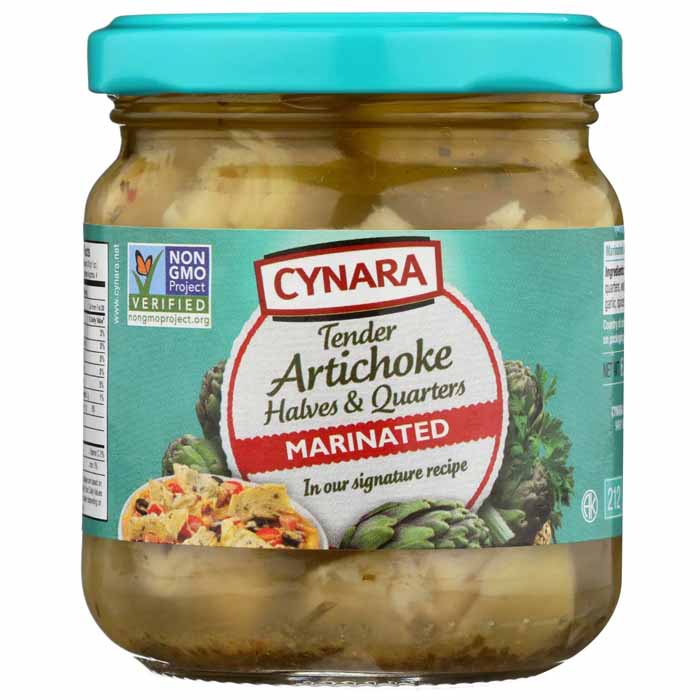 Cynara - Halves & Quarters Marinated Artichokes, 6.75Oz (Pack of 6)