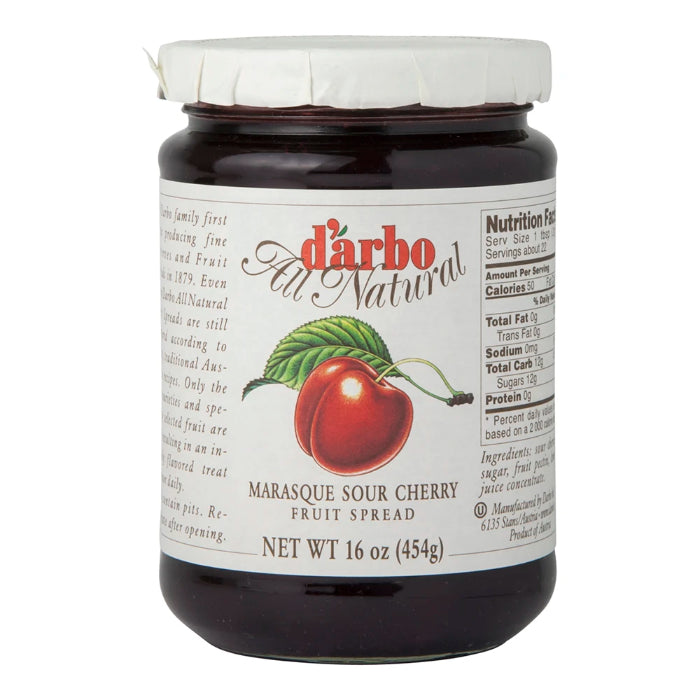 Darbo - Fruit Spread Marasque Sour Cherry, 16 Oz (Pack of 6)