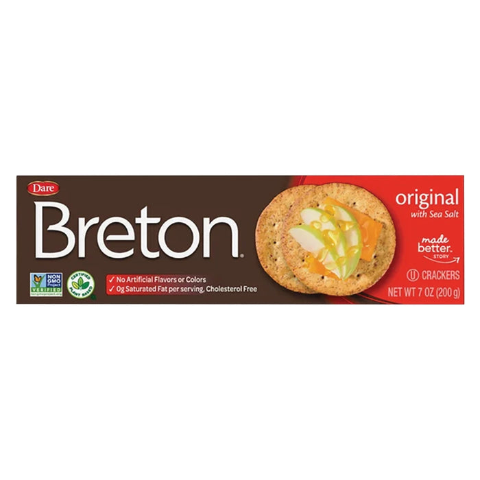 Dare - Breton Cracker Original, 7 Oz (Pack Of 12)