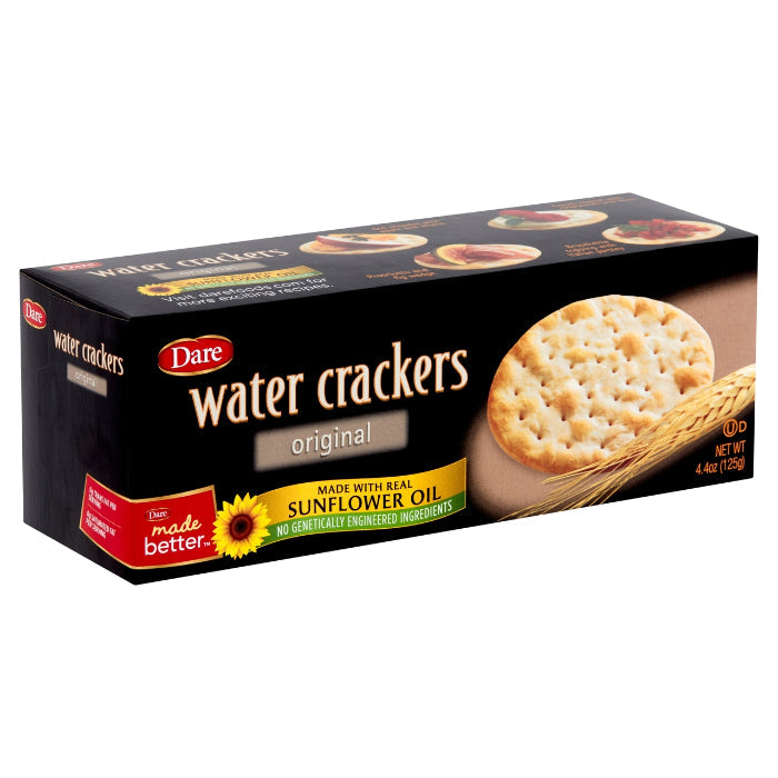 Dare - Water Crackers Original, 4.4 Oz (Pack Of 12)