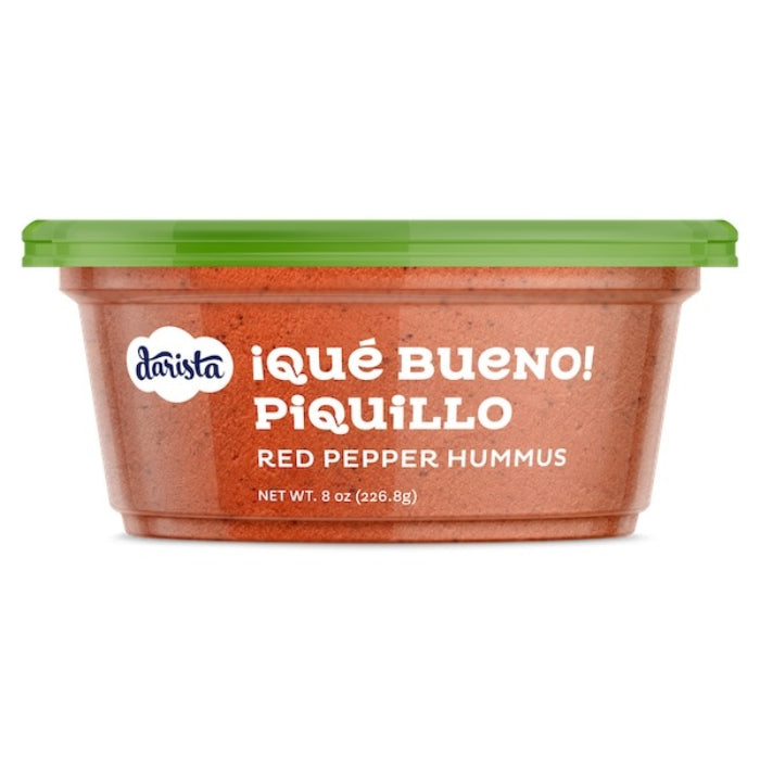 Darista - Ique Bueno! Piquillo Red Pepper Hummus Dips, 8 Oz (Pack of 6)