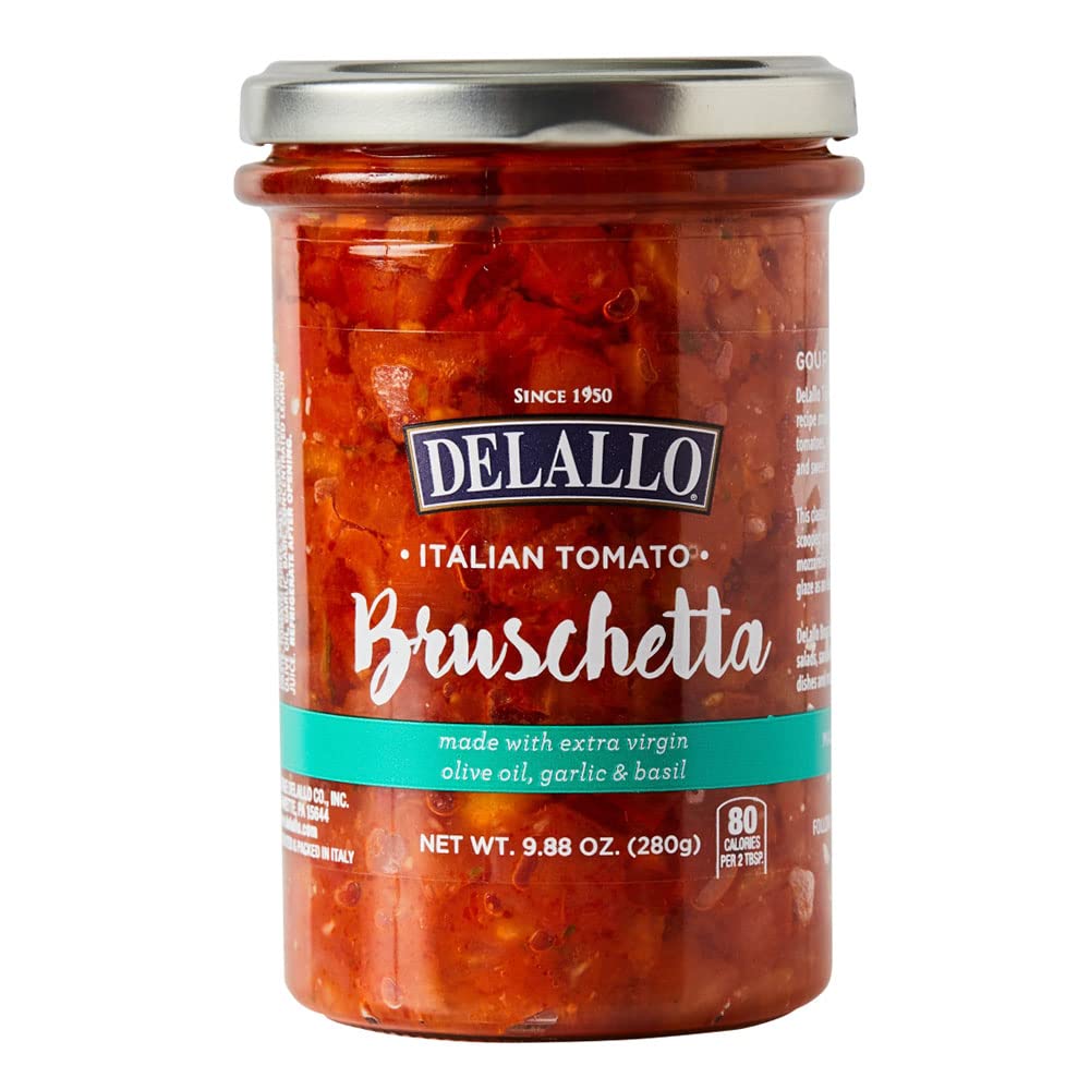 Delallo - Bruschetta Tomato, 9.88 Oz (Pack of 6)