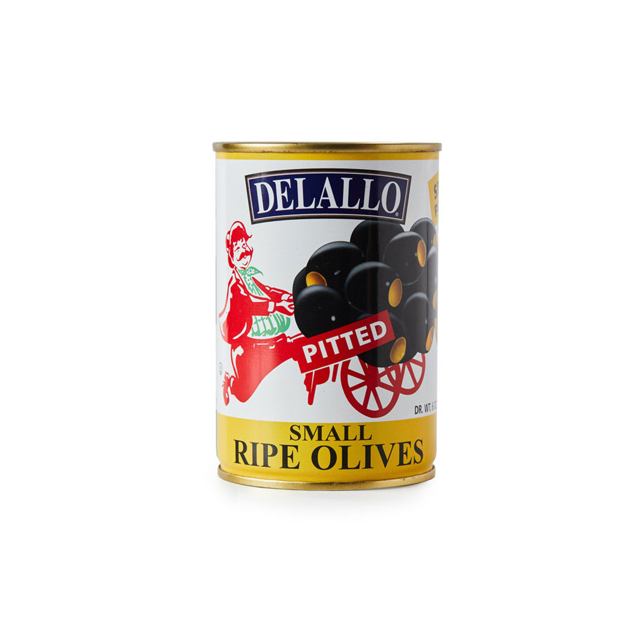 Delallo - Olives Black Pitted Small, 7 Oz (Pack of 12)