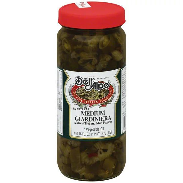 Dell Alpe - Medium Giardiniera, 16 Oz (Pack of 12)