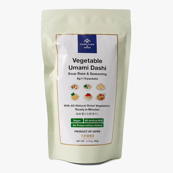 HARu →→Fu-you　　5袋セット Kuze Fuku & Sons - Vegetable Umami Dashi, 3.17oz – Vegan Essentials