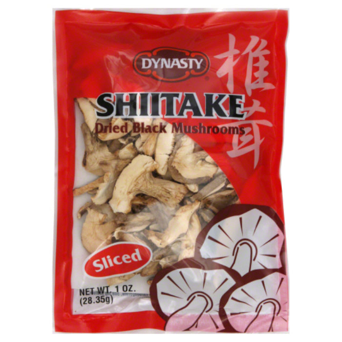 Dynasty - Mushroom Shiitake Dried Black Sliced, 1 oz - Pack of 12