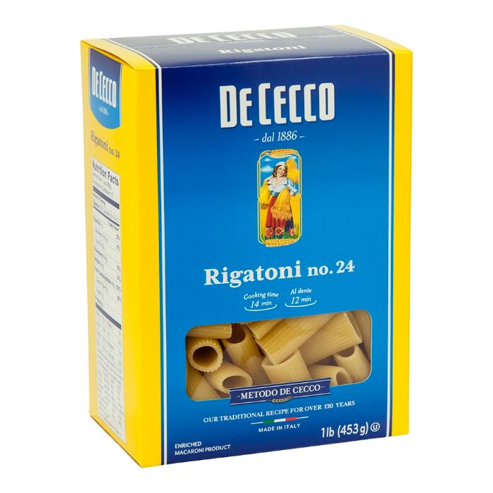 De Cecco - Rigatoni Pasta, 16 Oz (Pack Of 12)