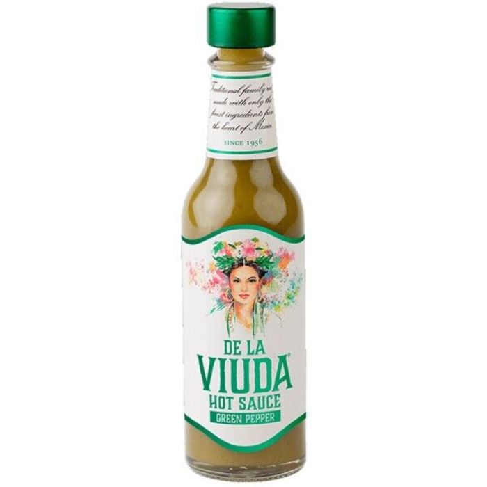 De La Viuda - Hot Sauce Green Pepper, 5 Oz (Pack of 6)