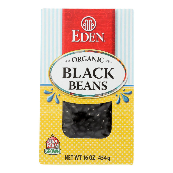 Eden Foods Bean Dry Black Box 16 Oz - Pack of 12