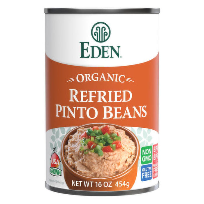 Eden Foods Bean Refried Pinto Org 16 Oz - Pack of 12